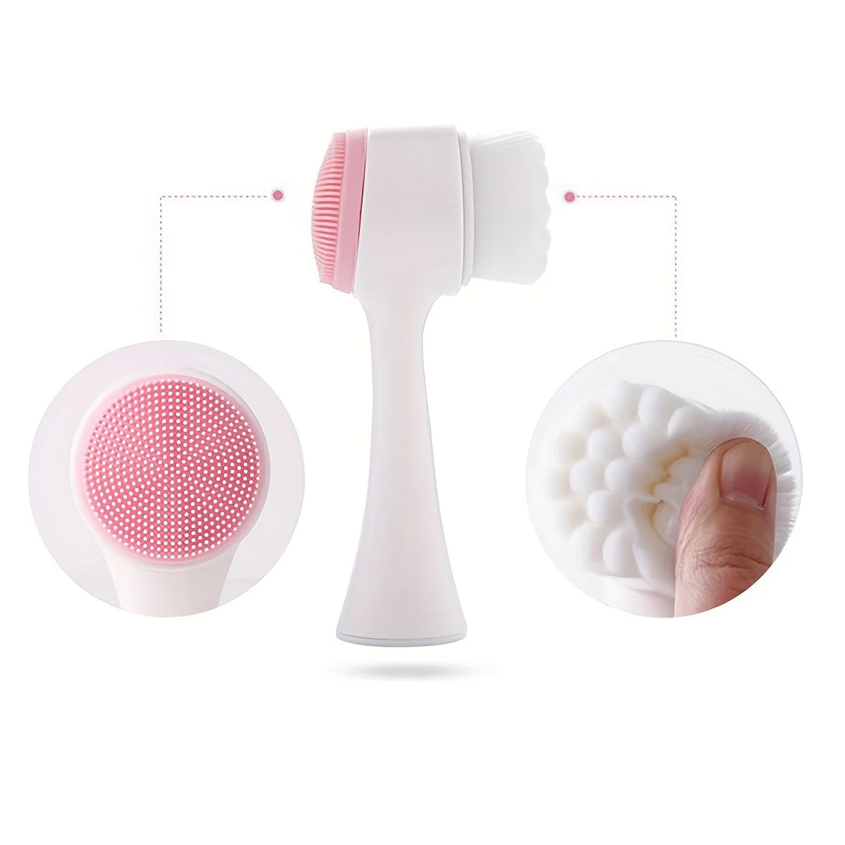 Silicone paw cleaner for pets and massage brush