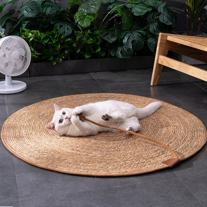 Cat Scratcher Rattan Mat Board Cat Scratch for Sharpen Nails