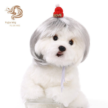 Cat wig for cat, dog wig, pet supplies,