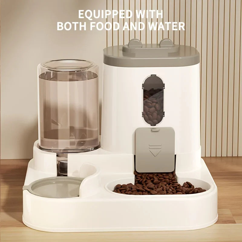 Fully automatic food and water dispenser, cute water dispenser