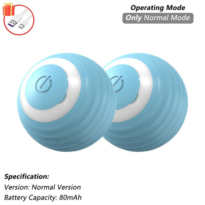Rechargeable interactive toy for pets - automatic rolling ball with a tail.