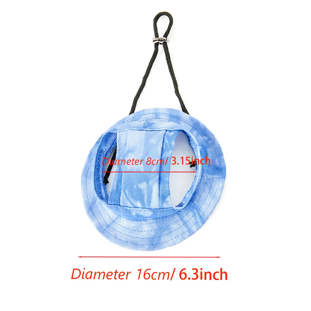 Cute hats for bulldogs with holes for the ears