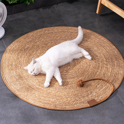 Cat Scratcher Rattan Mat Board Cat Scratch for Sharpen Nails
