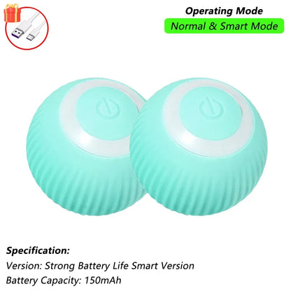 Rechargeable interactive toy for pets - automatic rolling ball with a tail.