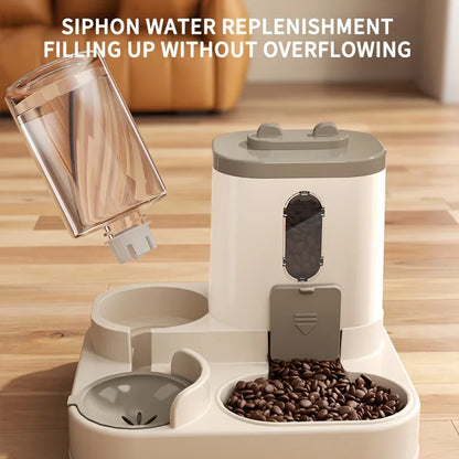 Fully automatic food and water dispenser, cute water dispenser