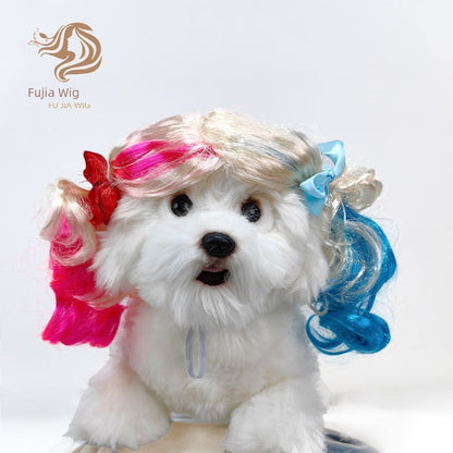 Cat wig for cat, dog wig, pet supplies,