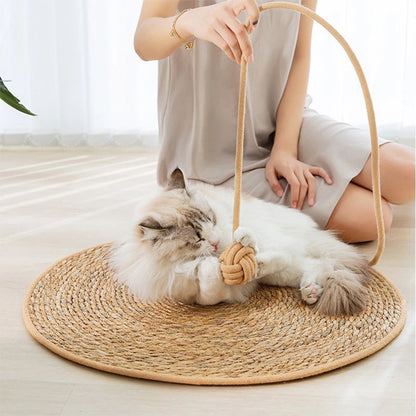 Cat Scratcher Rattan Mat Board Cat Scratch for Sharpen Nails