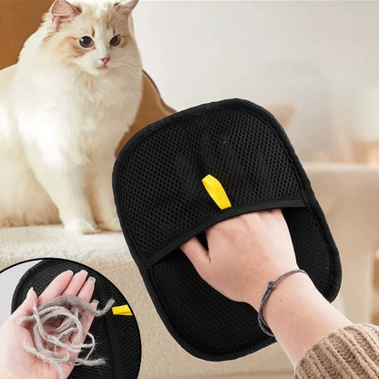 Pet Grooming Gloves Static Dedusting Brush Pet Hair Remover Brush Removing Dog