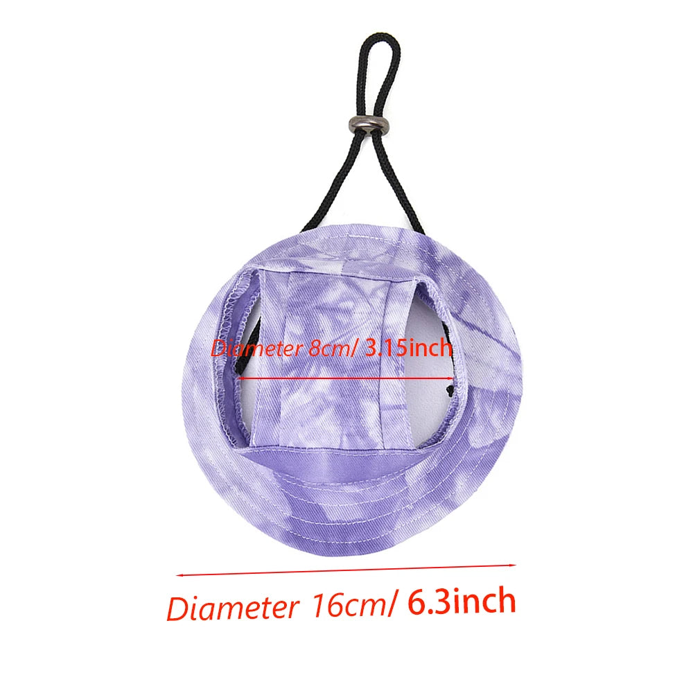 Cute hats for bulldogs with holes for the ears