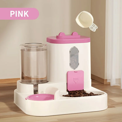 Fully automatic food and water dispenser, cute water dispenser